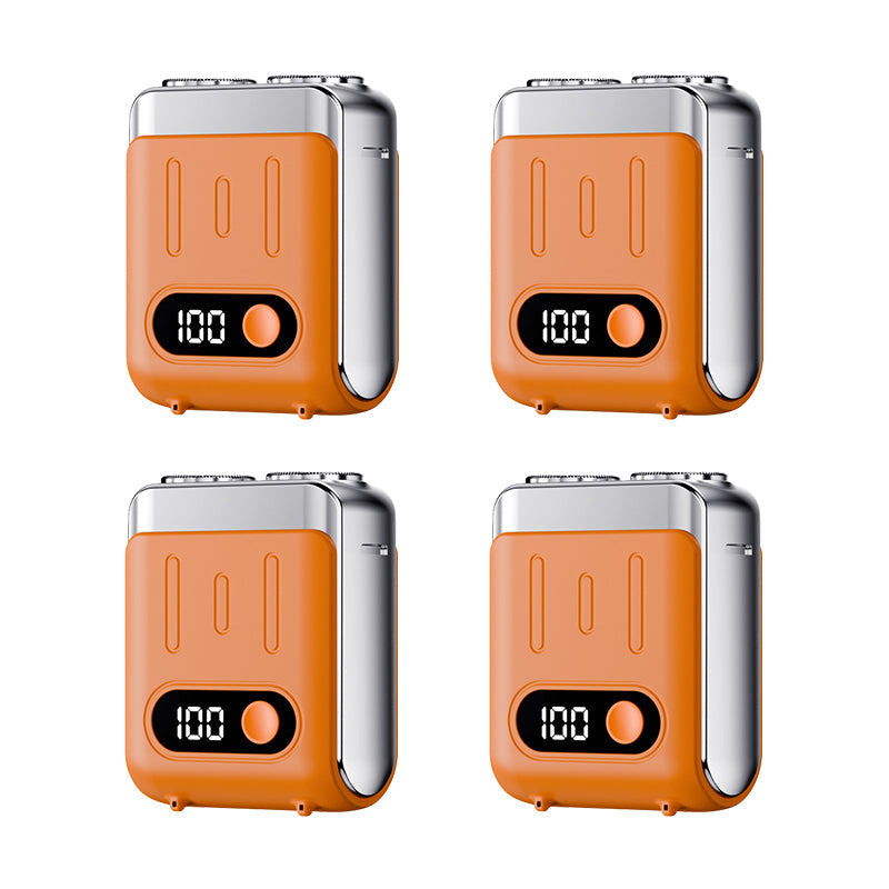 Mini afeitadora eléctrica rotativa portátil para hombre