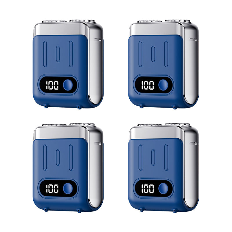 Mini afeitadora eléctrica rotativa portátil para hombre