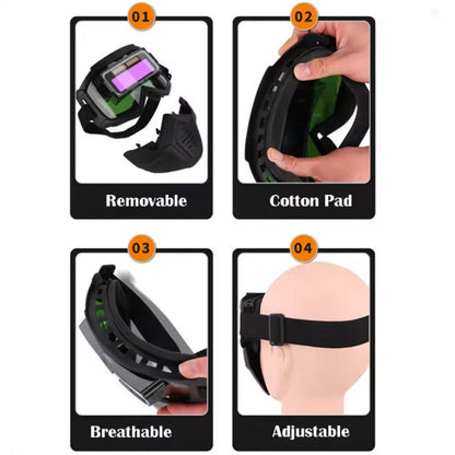 Casco de Soldadura con Oscurecimiento Automático para Seguridad Ocular