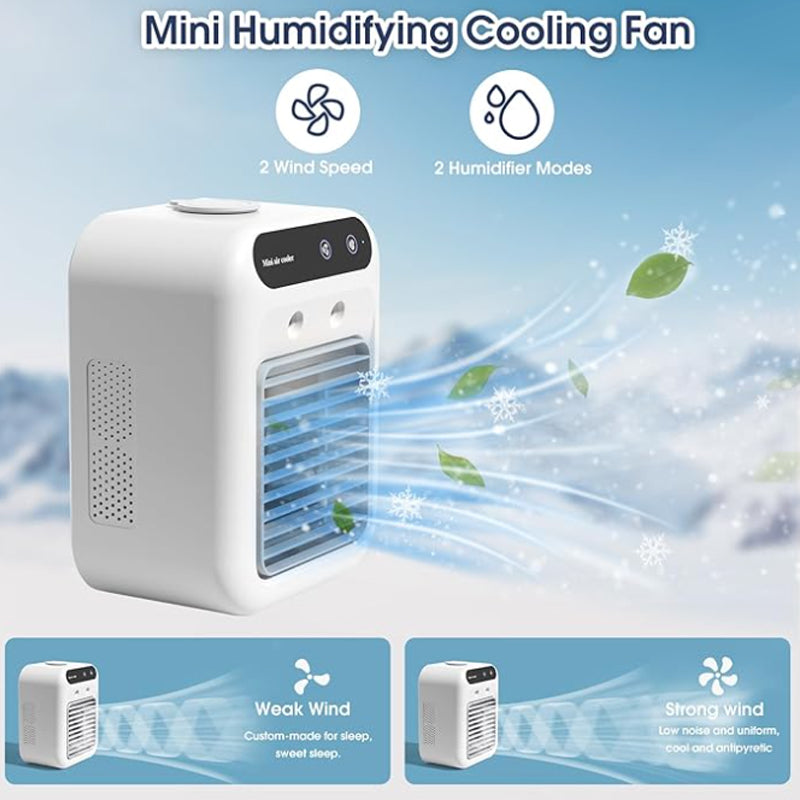 🔥Oferta especial de verano❄️Mini Acondicionador de Aire Portátil Enfriador Humidificador