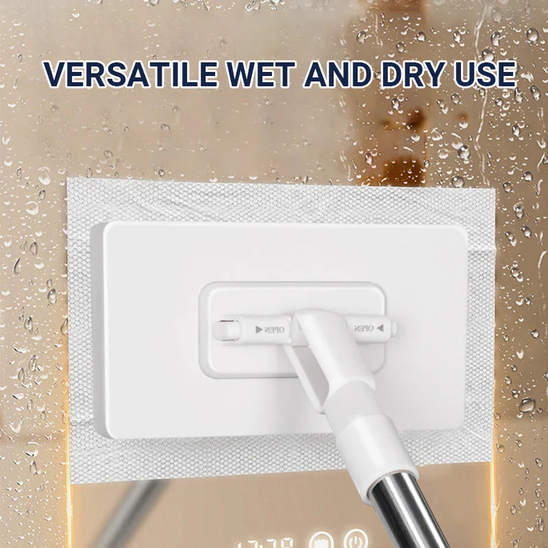 💥 ¡Último día! 70% de descuento 💥Fregona antipolvo desechable con 4 paños reutilizables.