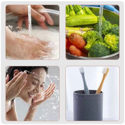 Purificador de agua para grifos domésticos de acero inoxidable sin instalació