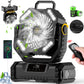 Ventilador oscilante portátil con mando a distancia