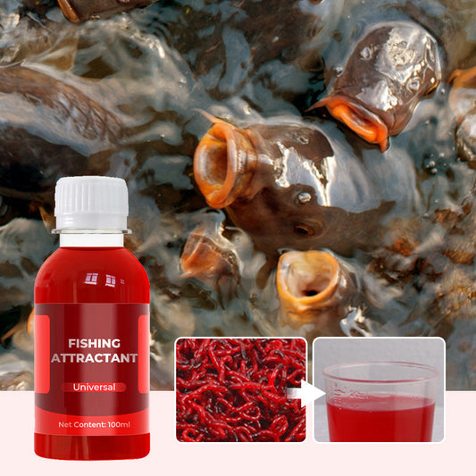 Cebo líquido universal concentrado con gusano rojo - atrayente para pescadores