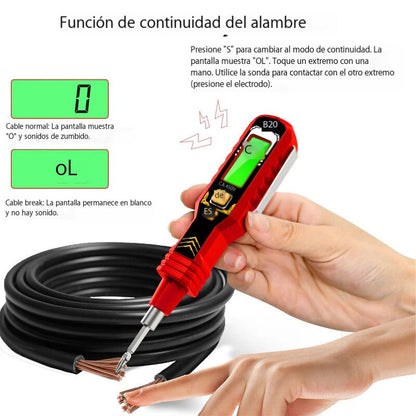Probador de Voltaje Sin Contacto con Pantalla LCD