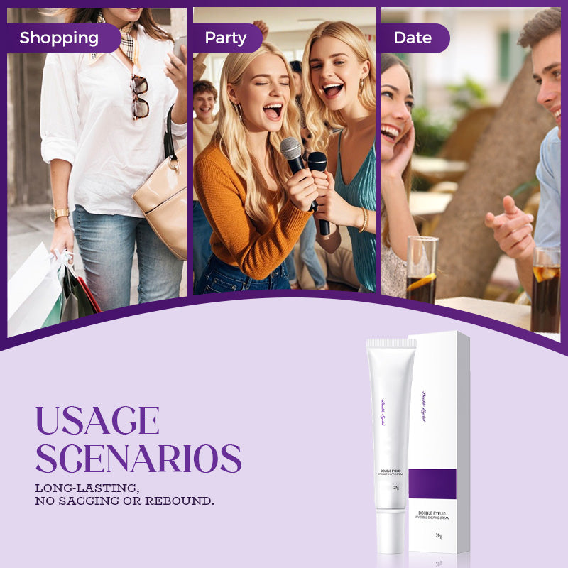 🎁✨ ¡Compra 1, lleva 1 GRATIS! 👁️ Crema para peinar párpados dobles, invisible y de larga duración