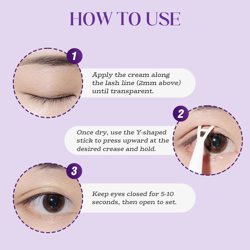 🎁✨ ¡Compra 1, lleva 1 GRATIS! 👁️ Crema para peinar párpados dobles, invisible y de larga duración