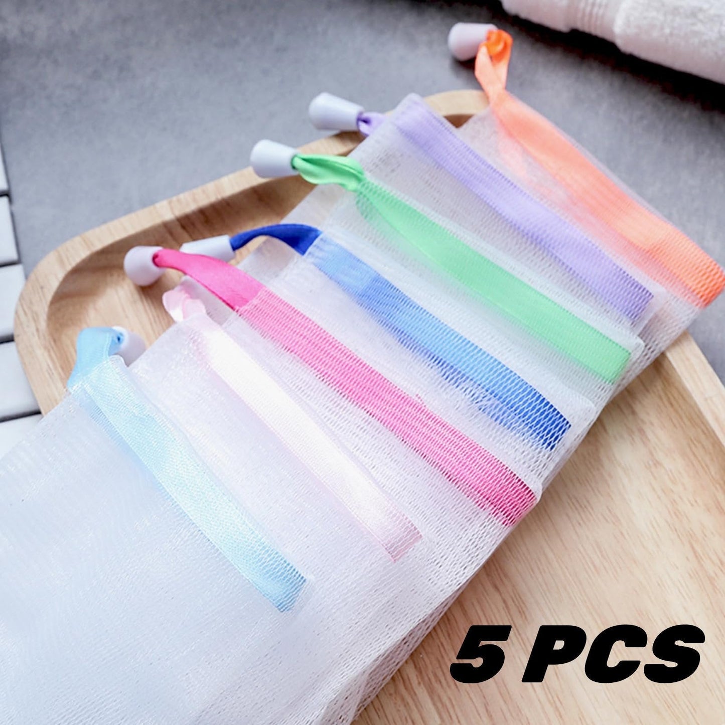 Bolsa con red de jabón