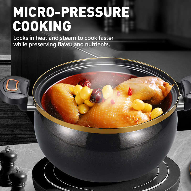 Olla para sopa de esmalte de micropresión de gran capacidad