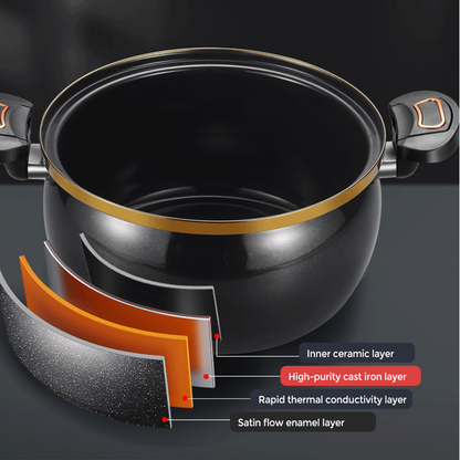 Olla para sopa de esmalte de micropresión de gran capacidad
