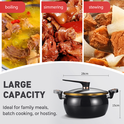 Olla para sopa de esmalte de micropresión de gran capacidad