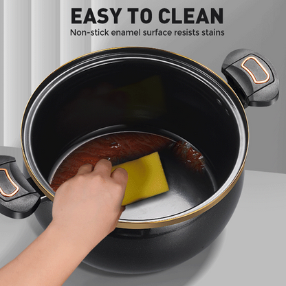 Olla para sopa de esmalte de micropresión de gran capacidad