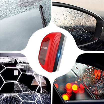 ✨Cepillo de limpieza de película de aceite para coche con líquido de recarga de 100 ml - Juego de 4