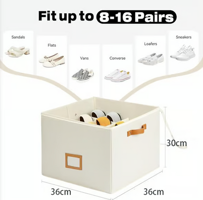 💥 Organizador de Zapatos de Tela, Caja de Almacenamiento - COMPRA 2 ENVÍO GRATIS