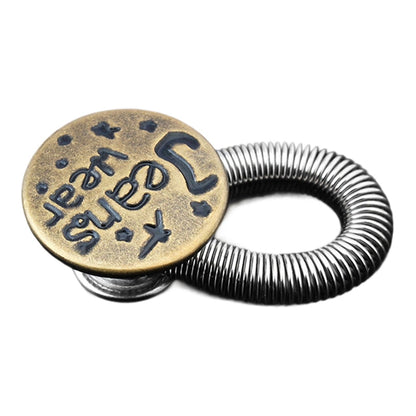 ¡Botón de extensión de cintura para jeans con resorte metálico! 🔩👖