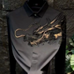 Camisa estampada elegante y ajustada para hombre