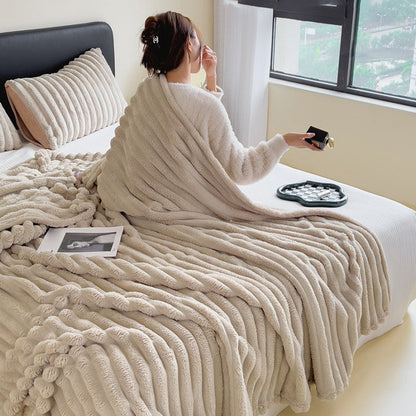 🍂Rebajas de otoño: ¡50 % de descuento!🛏️Manta gruesa de felpa con motivo de conejito y funda de terciopelo lechoso🫧Acurrúcate con la máxima comodidad.