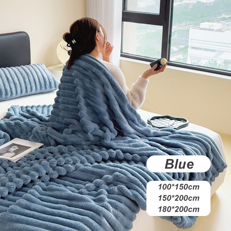 🍂Rebajas de otoño: ¡50 % de descuento!🛏️Manta gruesa de felpa con motivo de conejito y funda de terciopelo lechoso🫧Acurrúcate con la máxima comodidad.