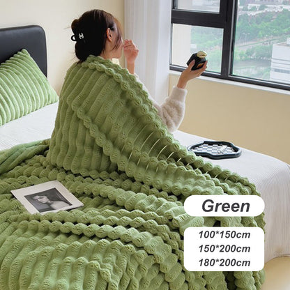 🍂Rebajas de otoño: ¡50 % de descuento!🛏️Manta gruesa de felpa con motivo de conejito y funda de terciopelo lechoso🫧Acurrúcate con la máxima comodidad.