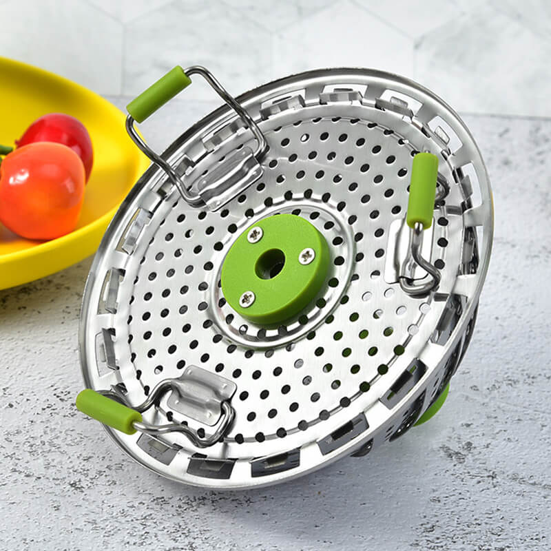 🥦 ¡50% DE DESCUENTO! ✨ Vaporera Plegable de Acero Inoxidable - Cocina al Vapor Sana y Rápida, Apta para Lavavajillas y Fácil Almacenaje 🍲🔝