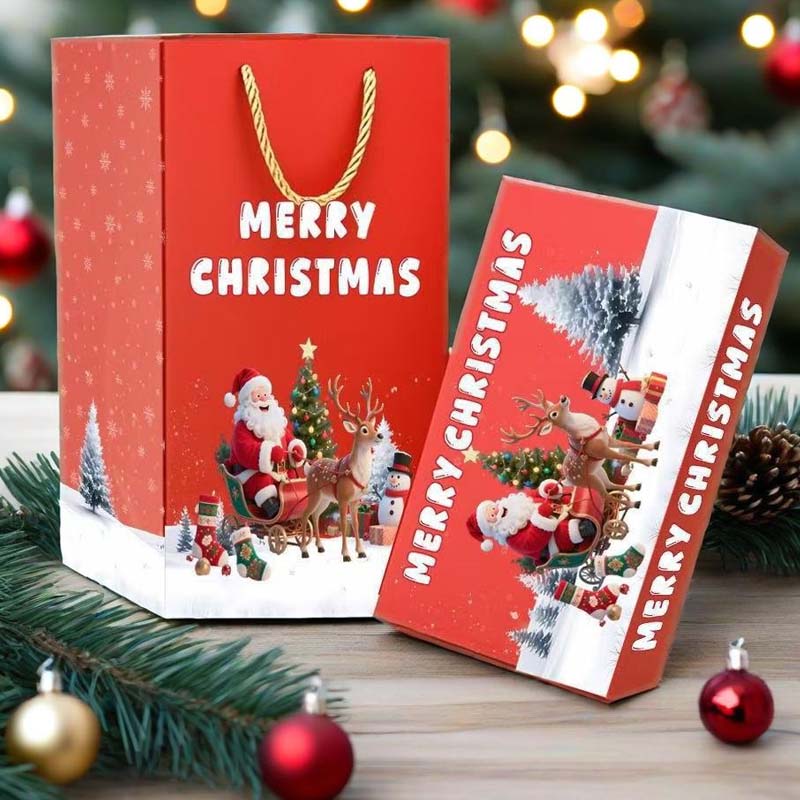 🎋🎋¡50 % de descuento!🎒🎒Caja de regalo navideña plegable y saltarina única