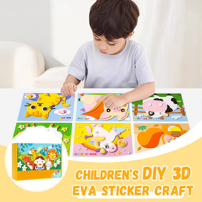 Manualidades DIY para niños con pegatinas 3D de EVA