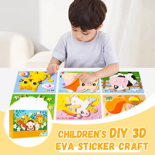 Manualidades DIY para niños con pegatinas 3D de EVA
