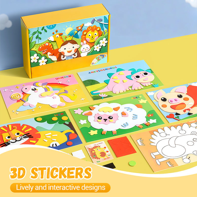 Manualidades DIY para niños con pegatinas 3D de EVA