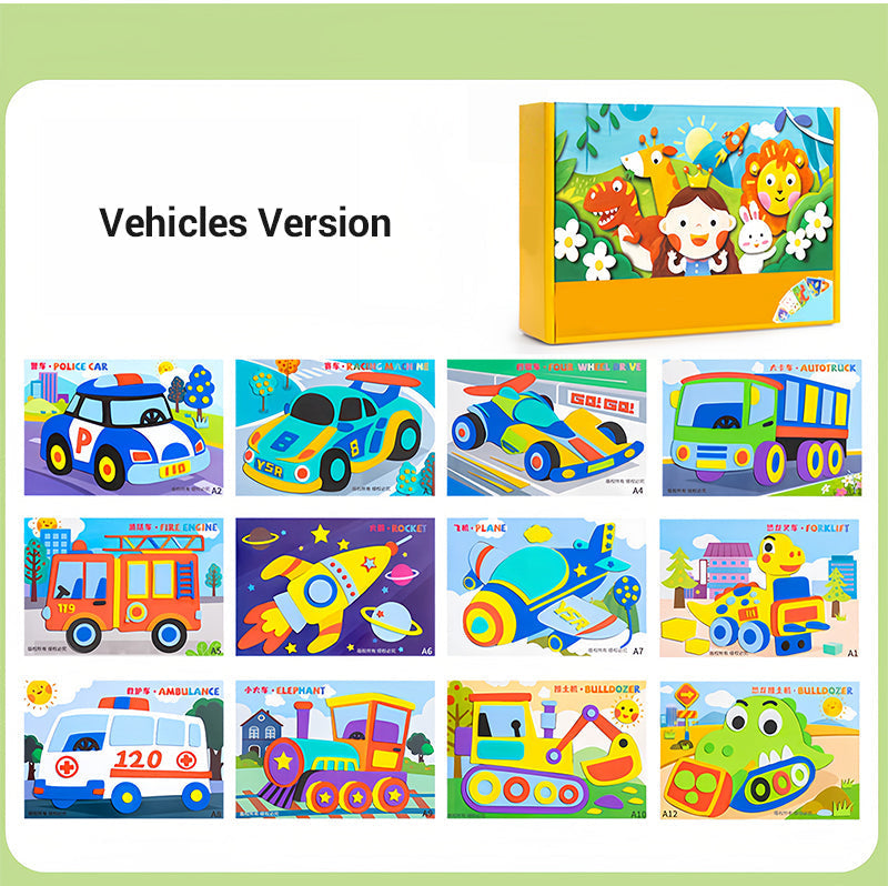 Manualidades DIY para niños con pegatinas 3D de EVA