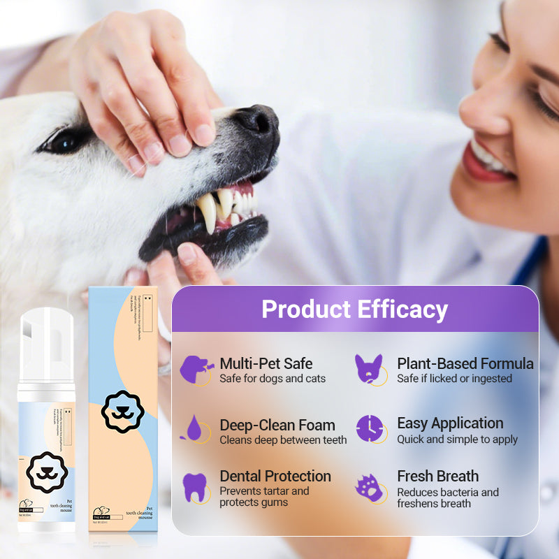 🐶Fresh Breath mundplejemousse til kæledyr😸