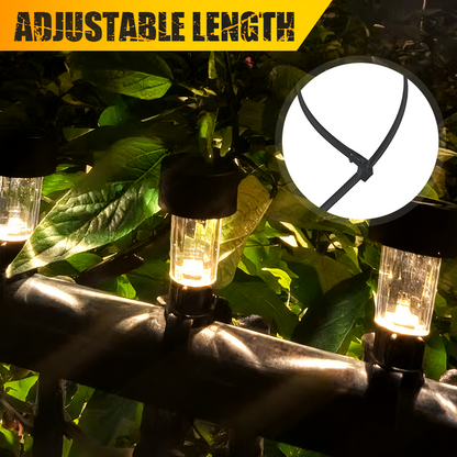 🔆 Guirnalda Solar Impermeable para Navidad en Exteriores 🌟🎄 ¡Perfecta para decoración navideña en jardines!