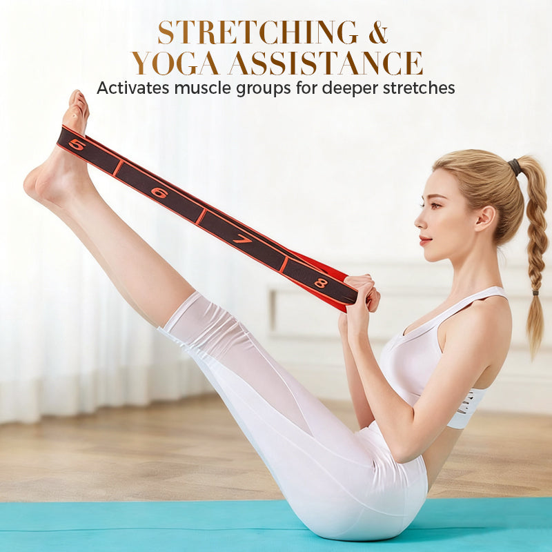 🧘Banda de Resistencia Elástica para Fitness, Yoga y Estiramiento