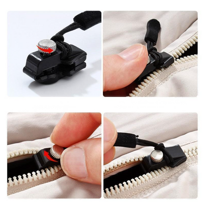 🔥 50% DE DESCUENTO! ✨ Kit de Reparación de Cremalleras de 10 Piezas – Montaje sin Herramientas, Varios Colores y Solución Rápida para Maletas y Bolsos 🔧✨