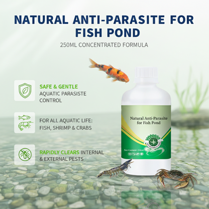 Anti-Parásitos Natural para Estanques 250ml 🐟💚🚫