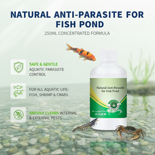 Anti-Parásitos Natural para Estanques 250ml 🐟💚🚫