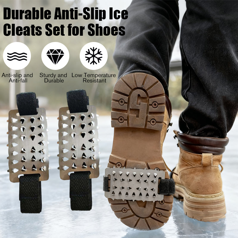Juego de crampones antideslizantes y duraderos para zapatos de hielo