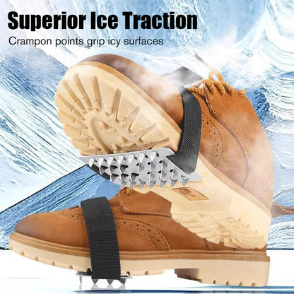 Juego de crampones antideslizantes y duraderos para zapatos de hielo