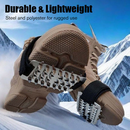 Juego de crampones antideslizantes y duraderos para zapatos de hielo