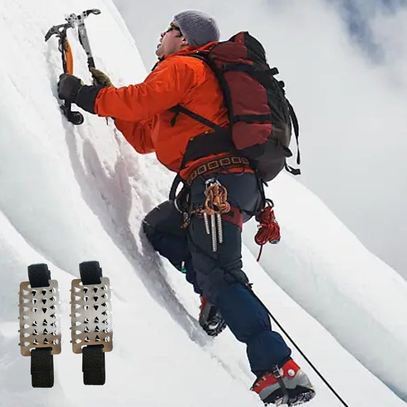 Juego de crampones antideslizantes y duraderos para zapatos de hielo