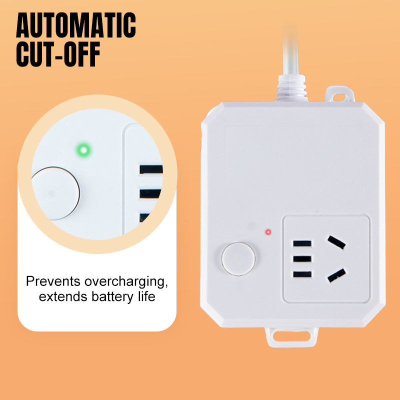 Adaptador Universal & Base de Extensión con Corte Automático 💤🔋🎯