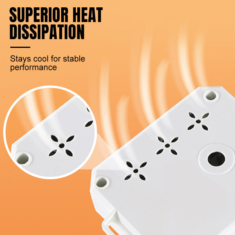 Adaptador Universal & Base de Extensión con Corte Automático 💤🔋🎯