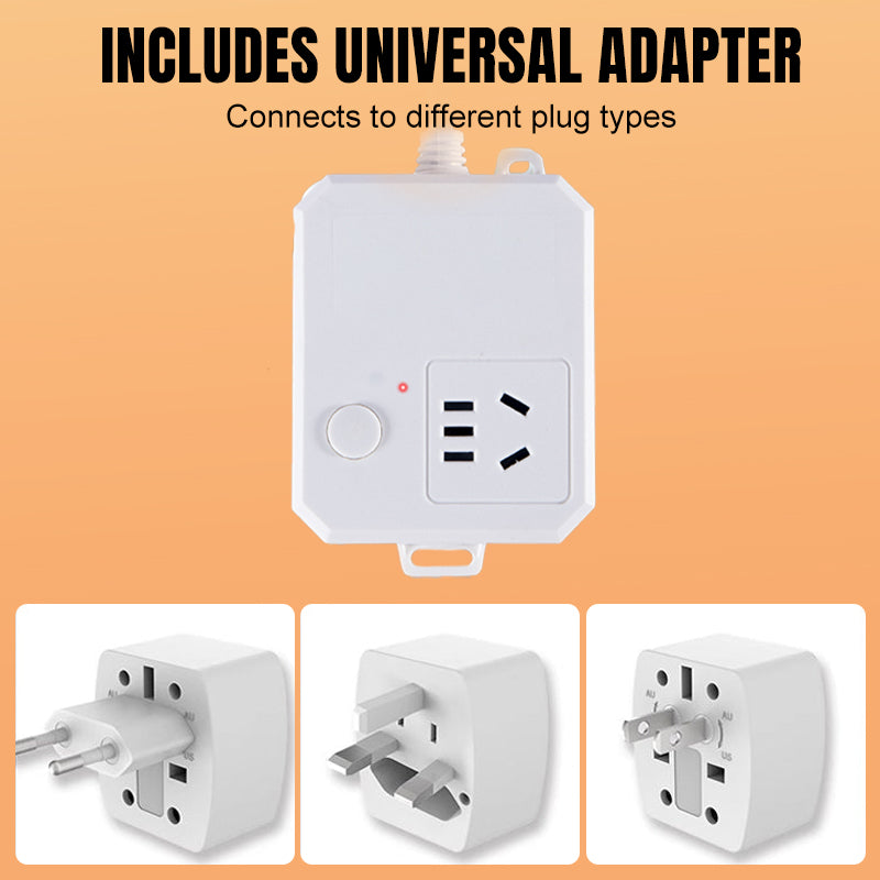 Adaptador Universal & Base de Extensión con Corte Automático 💤🔋🎯