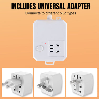Adaptador Universal & Base de Extensión con Corte Automático 💤🔋🎯