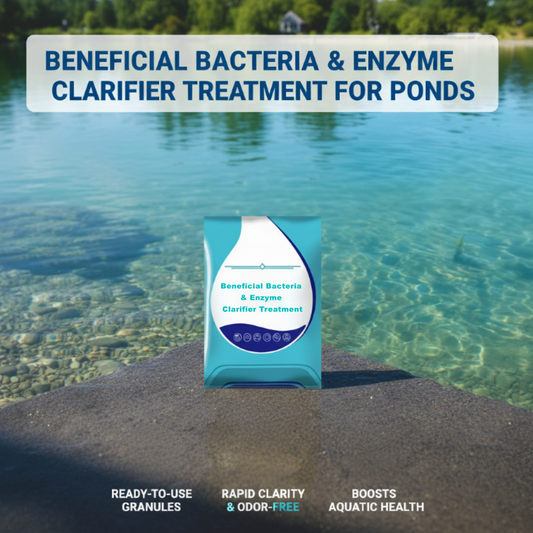 Tratamiento Clarificador con Bacterias Beneficiosas y Enzimas para Estanques 🦠🌊💚