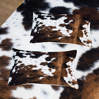 🛏️Set de fundas para edredón con estampado de vaca ❄️