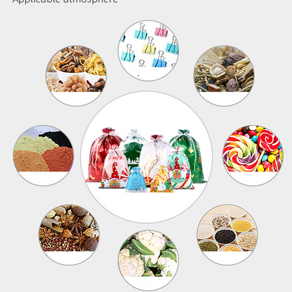 🎁 ¡Celebra la Navidad con 50% DESCUENTO! 🎄 Bolsas Regalo Navideñas con Cordón