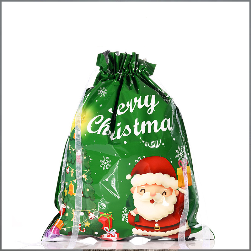 🎁 ¡Celebra la Navidad con 50% DESCUENTO! 🎄 Bolsas Regalo Navideñas con Cordón