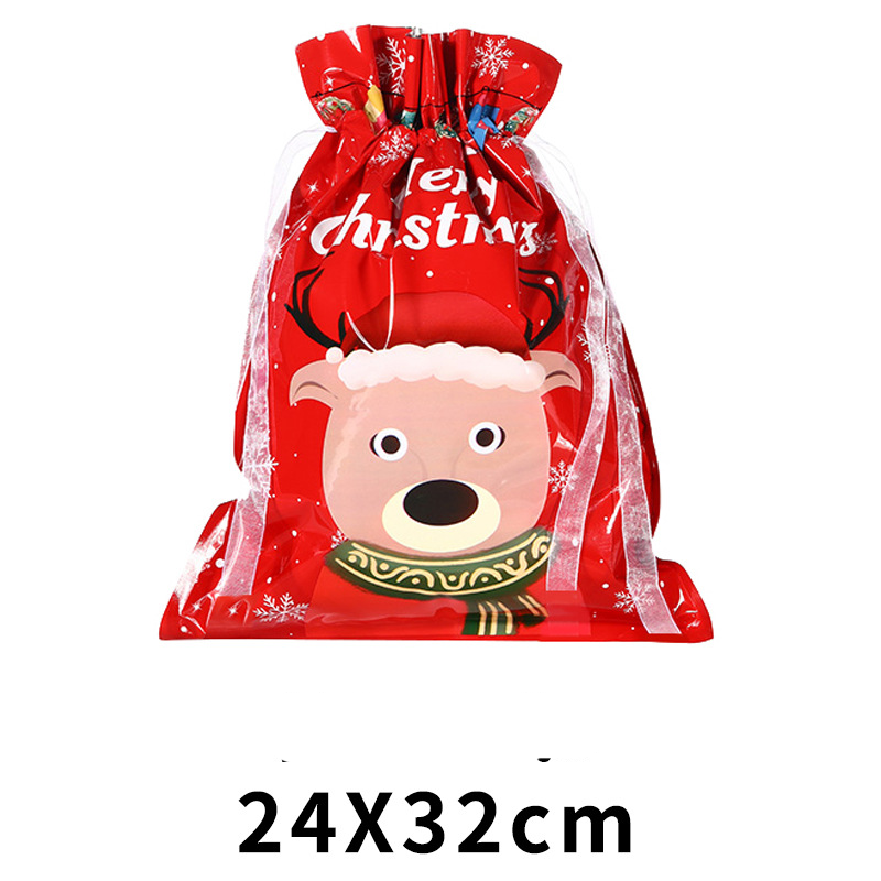🎁 ¡Celebra la Navidad con 50% DESCUENTO! 🎄 Bolsas Regalo Navideñas con Cordón