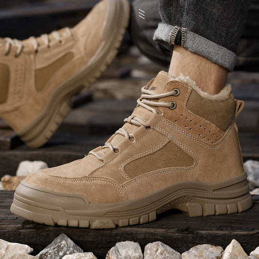 🎅 Zapatos de Seguridad Invernales para Hombre – ¡Con punta de acero y antideslizantes!