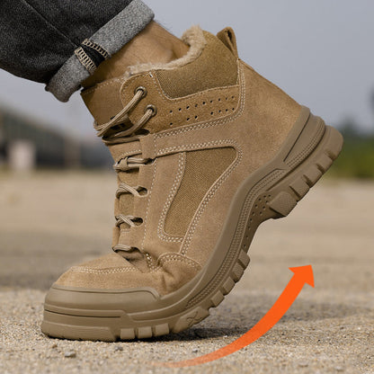 🎅 Zapatos de Seguridad Invernales para Hombre – ¡Con punta de acero y antideslizantes!